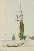 CASSON Sir Hugh 1910-1999,Italian tower, initialled and indistinctly inscribed,Bonhams GB 2007-03-26