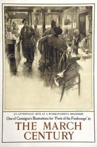 CASTAIGNE Jean André,An Afternoon bite at a workingmen's Brasserie 1900,Millon & Associés 2018-06-21