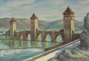 CASTAING Georges 1895,Le Pont Valentré,Millon & Associés FR 2019-11-21