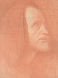 CASTAING Henry Joseph 1860-1918,Head study of a man wearing a hooded cloak,Dreweatts GB 2015-04-28