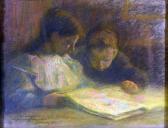 CASTAING J 1900-1900,La lecture,1908,Art Richelieu FR 2015-07-03