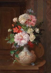 CASTANE Jose Luis 1900-1900,Flower Piece with Roses and Sweet Peas,1900,Palais Dorotheum 2013-12-11