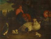 CASTEELS Pieter III 1684-1749,Park Lanscape with Fowl,Van Ham DE 2020-01-29