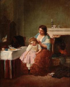 Castella J,Interior with mother and daughter,Tennant's GB 2019-09-14
