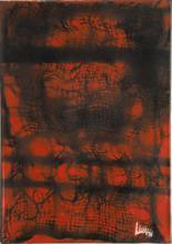 Castellano Luca Luigi 1923-2001,The red moon (serie "trans-o-type" mat. 11,1976,Vincent Casa d'Aste 2019-05-16