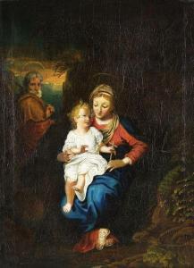 CASTELLI Anton Louis Gottlob 1805-1849,Die Heilige Familie,Ketterer DE 2009-04-28