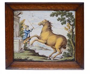 CASTELLI,ragazzo che addestra un cavallo,18th century,Galleria Pananti Casa d'Aste IT 2023-05-31