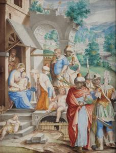 CASTELLO IL GENOVESE Giovan Battista 1547-1637,Adorazione dei Magi,1590,Cambi IT 2022-12-14