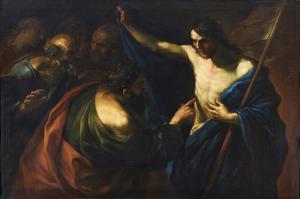 CASTELLO IL GENOVESE Giovan Battista,L'incredulità di San Tommaso,17th century,Capitolium Art Casa d'Aste 2023-06-13