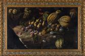 CASTELLO IL GENOVESE Giovan Battista 1547-1637,Natura morta con meloni, fichi,Wannenes Art Auctions 2018-11-29