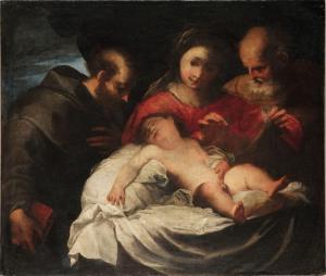 CASTELLO Valerio 1624-1659,Madonna con Bambino e San Francesco,Cambi IT 2023-11-30
