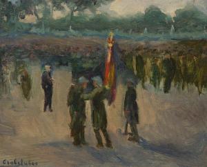 CASTELUCHO DIANA Claudio 1871-1932,Le drapeau belge,Heffel CA 2023-01-26