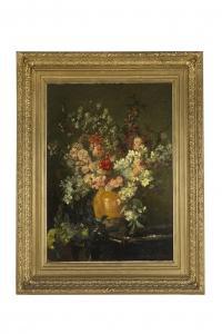 CASTEX DÉGRANGE Adolphe L. Dégrange 1840-1918,Vase de fleurs sur une table,Aguttes FR 2023-05-25