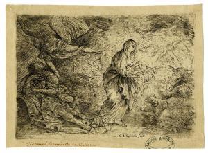 CASTIGLIONE IL GRECHETTO Giovanni Benedetto 1609-1664,L'angelo sveglia San Giuse,1645-1649,Gonnelli 2023-11-28