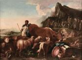 CASTIGLIONE Salvatore 1620-1672,Paesaggio bucolico con animali,Cambi IT 2015-12-01