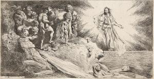 CASTIGLIONE Salvatore 1620-1672,The Raising of Lazarus,1645,Swann Galleries US 2024-04-18