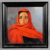 CASTILLO EDUARDO 1800-1900,Mujer con pañuelo rojo,Subastas Galileo ES 2017-02-23