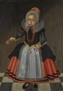 Castlanis Aggeus Johannes 1580-1633,PORTRAITOF A ONE-YEAR-OLD CHILD,1631,Sotheby's GB 2017-12-07