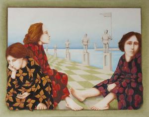 Castle Barrie,THREE WOMEN REMEMBERING AN EXTINCT GENDER,1986,De Veres Art Auctions 2019-06-11