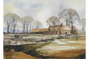 CASTLE Isabel 1930-2011,Farm landscape,1930,Burstow and Hewett GB 2015-11-18