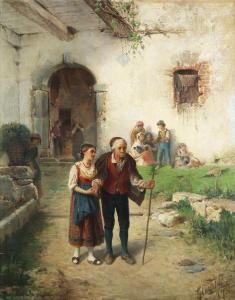 CASTOLDI Guglielmo 1823-1882,La Convalescenza del Nonno,Tooveys Auction GB 2023-05-17