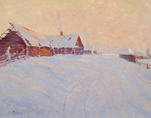 CATARGI George 1894-1963,A Winter Evening,Artmark RO 2023-11-15