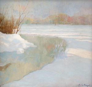 CATARGI George 1894-1963,A Winter Morning,Artmark RO 2023-11-15