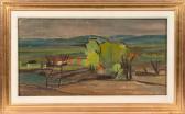 CATARGI Henri H.,Arbre dans la plaine, montaigne au loin,1941,Delorme-Collin-Bocage 2023-06-30
