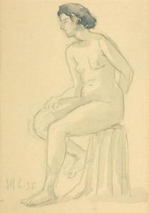 CATARGI Henri H. 1894-1976,Nud,1935,Artmark RO 2009-10-15