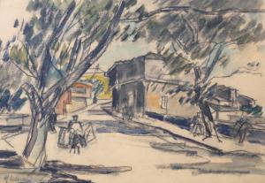 CATARGI Henri H. 1894-1976,Street in Mangalia,Artmark RO 2024-04-15