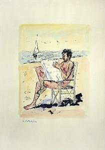 CATARSINI Alfredo 1899-1993,Sulla spiaggia,Saletta d'arte Viviani IT 2023-12-19