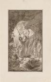 CATEL Franz Ludwig 1778-1856,Einsiedler vor einer Höhle,Van Ham DE 2011-02-02