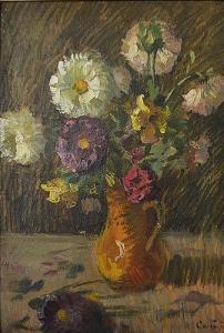 CATELIU teodor 1855,Vas cu flori / Vase with flowers,GoldArt RO 2016-07-20