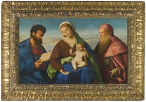 CATENA Vincenzo 1480-1531,A SACRA CONVERSAZIONE: THE MADONNA AND CHILD WITH ,Sotheby's GB 2016-07-07