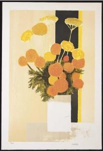 CATHELIN Bernard 1919-2004,Bouquet de Fleurs Jaunes,Christie's GB 2005-09-14