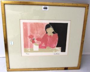 CATHELIN Bernard 1919-2004,Girl with flowers,Bellmans Fine Art Auctioneers GB 2013-04-24