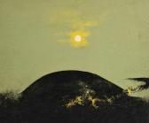 CATLEUGH John 1920-2009,Untitled, (landscape with a moon),1995,Woolley & Wallis GB 2021-08-24