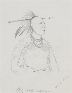 CATLIN George,La-wáh-he-coots-la-sháw-no, Brave Chief, a Skidi (,1852/68,Sotheby's 2024-01-19