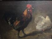 CATOIRE Gustave Albert 1845,Coq et poule,Beaussant-Lefèvre FR 2017-06-08