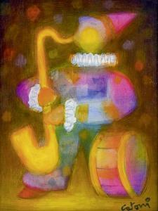 CATONI Jacky 1929-1987,Le clown au saxophone,Etienne de Baecque FR 2020-03-12