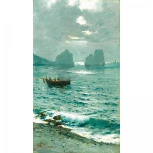 CATTANEO Achille 1872-1932,marina a capri, i faraglioni,Sotheby's GB 2005-06-20