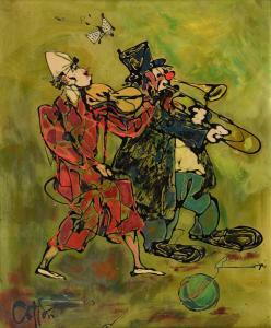 CATTON Pierre 1903,musical clowns,Charterhouse GB 2016-04-22