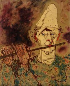 CATTON Pierre 1903,the clown flautist,Charterhouse GB 2016-04-22