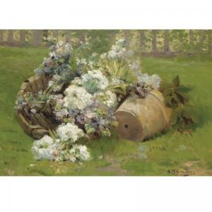 CAUCHOIS Eugene Henri 1850-1911,HAMPER WITH FLOWERS,Sotheby's GB 2007-03-21