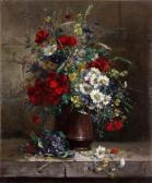 CAUCHOIS Eugene Henri 1850-1911,Vase fleuri,Libert FR 2019-04-03