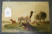 CAULIGNS,Horse, Foal and Cattle on the Bank of a River,Tooveys Auction GB 2013-08-06
