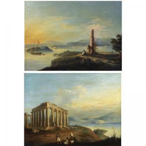 CAUSSÉ PIERRE CLÉMENT 1784-1847,TWO VIEWS OF GREECE,Sotheby's GB 2009-05-06