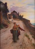 CAUTY Horace Henry,Women on a path by the sea,1892,Bellmans Fine Art Auctioneers 2023-03-28