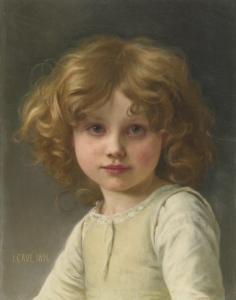 CAVÉ Jules Cyrille 1859-1940,YOUNG GIRL WITH CURLY HAIR,1896,Sotheby's GB 2014-11-06