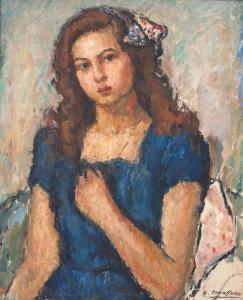 CAVALLEIRO Henrique 1892-1975,Figura Feminina,Escritorio de Arte BR 2021-11-30